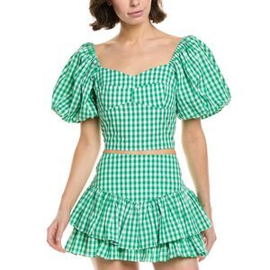 Cake For Dinner Womens Parker Top, Green